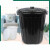 垃圾桶圆形大号带盖手提大容量55升工厂水筒米学校食堂商用 80L白色桶