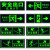 安全出口指示牌夜光墙贴地贴楼梯通道疏散应急紧急逃生标志消防标识标牌自发光提示地标贴纸荧光警示牌标示贴 安全出口右【加厚框】 13.5x31.5cm