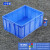 周转箱塑料盒长方形小盒子零件盒五金工具螺丝盒物料配件收纳盒胶 6号箱535*415*235mm红蓝黄绿白