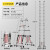 固利皇 人字梯伸缩梯子加厚多功能铝合金工程折叠楼梯工业级梯子多功能2.9米 直梯5.8米