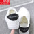 小回力家小白鞋女学生韩版很搭春秋季皮面平底跑步鞋运动鞋透气女式板鞋子 白色 35