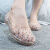 月袖（YUEXIU）2024新夏季镂空水晶鞋塑料凉鞋鸟巢洞洞鞋平底雨鞋沙滩鞋单鞋 蓝色 36