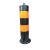 冷轧钢警示柱 颜色 黄黑  高度 750mm 管径 80mm
