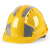 锐明凯工地国标过检安全帽厂家三筋ABS施工程建筑防砸透气绝缘头盔印字 增强ABS三筋反光款 黄色