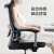 黑白调(Hbada) 电脑椅人体工学椅办公椅老板椅靠背游戏家用可躺E202 黑色标准款