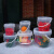 密封塑料桶透明小水桶雪糕包装桶带盖冰粉桶水果桶龙虾桶海蜇桶打包桶5/10L升 4L-透明