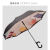 OIMG直杆汽车反向雨伞一件奈洛自动伞双层创意晴雨两用伞 双层加大-洛曼