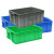 塑料周转箱车间工业物料收纳长方形回收带盖物流周转箱不含税运 2#产品箱：445*310*150mm 蓝色