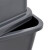 兰诗（LAUTEE）LJT2217 分类摇盖垃圾桶 大号卫生间办公室酒店户外商用翻盖桶 灰色40L 