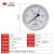 红旗仪表YO-100Z氧气仪表轴向不带边禁油氧气专用压力表 测氧专用 0-0.25MPa