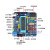 (散件)51单片机开发板套件小电工学习板电子模块焊接实训 LCD12864液晶屏 蓝屏