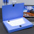 得力（deli）5622ES塑料文件盒档案盒 A4加厚资料盒 蓝色 背宽35mm