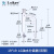 玻璃F4油水分离器四氟活塞玻璃活塞分水器双管油水分离器 LG油水分离器(双管)19*19