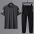 ACJK361官方aj2024夏季新款中青年男士大码冰丝运动休闲NＩKＥ 短裤套装(黑色) L
