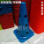 金卡纳锥桶训练桩38厘米带孔路障摩托车跆拳道训练桶雪糕筒障碍物 38CM带孔方底（蓝色）无网袋