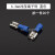 定制插拔式接线冷压端子插片接插件6.3/4.8/2.8MM插簧端子护套母 6.3mm冷压端子母蓝色(20个)
