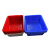 谋福（CNMF） 加厚塑料方筛长方形沥水收纳篮 拣货配货筐 11#方筛353*276*108（5个装）红色