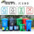 大号平口垃圾分类垃圾袋一次性可降解加大社区物业四色厨余塑料 红色有害垃圾80X100 50只