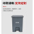 加厚塑料脚踏垃圾桶生活室内家用带盖厨房垃圾桶15L50L100L卫生桶 加厚20L脚踏垃圾桶灰色（生