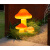 定制发光蘑菇灯太阳能户外灯防水公园装饰别墅草坪灯仿真造 C款太阳能-暖光