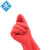 食安库 SAK-E02纯乳胶手套 加厚耐油耐酸碱 红色 L码 