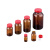 标准瓶试剂样品瓶广口规格瓶钠钙玻璃棕色褐色带盖子  (2-4999系列) 2-4999-03	No.4	37.5ml