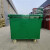 660升挂车铁质分类 加厚户外环卫铁皮垃圾桶桶带轮带盖大号垃圾箱 轮子