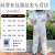 3D空气棉透气网面连体防蜂服取蜜养蜂蜂衣防蛰蜜蜂衣服全套神器 天蓝色XXL码连体（168180cm）（手套）