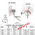 摇头扇FB/BTS-500落地式600壁式750工业电风扇220V牛角扇380V FB-500/220V壁式