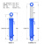 适用于8吨单向液压油缸小型升降平台材质油封抛光内壁江苏配件大全 内径80 杆径50 行程700  单