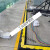 线槽板 线槽减速带橡胶PVC电线电缆护槽室内户外舞台地面过线桥 人字型小一线槽径50*50mm