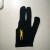 台球手套 球房台球公用手套台球三指手套可定制logo 美洲豹普通款黑色