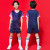凯日虎羽毛球服套装夏男女童乒乓球服网球排球衣服短袖运动训练球衣定制 5025紫色套装（男女同款） S