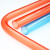 pvc205型红蓝透明线管3分4分16阻燃冷弯电工套管20暗装穿线管直接 辅品多20锁扣  透明蓝色(100个)