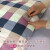 韩国品质月经生理期褥子学生小婴儿垫可洗小经期月经床垫垫子棉花 桔红色水洗棉五彩格 55*75cm