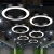 灯具吊灯圆形圆环led现代简约酒店大堂工业风圆圈工程环形定制 黑色空心直径1.2米-160瓦