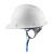 安力 安全帽工地建筑工程电力国标ABS领导监理安全头盔透气免费印字 国标V形2101白色