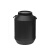 驼铃纵横  避光密封圆桶发酵桶塑料酵素桶储水桶带内盖酿酒桶密封桶加厚大水桶  50L黑色塑料