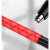 玛仕福 花纹热缩管绝缘套管防滑手把彩色把手杆套2倍收缩 红色 内直径25mm/1米