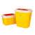 标燕 （十件起购）【方形8L】黄色塑料垃圾桶方形一次性 医疗利器盒 锐器桶BYLJT-9