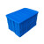 特大号塑料周转箱长方形工业箱子可配盖胶箱储物框大收纳盒加厚筐子零件盒 外经540*420*260 蓝色箱无盖