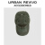 URBAN REVIVO2024春季新款女士潮酷洗水丹宁棒球帽UAWA40084 绿色 F