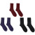 爱慕先生（AIMER MEN）【3双装】春夏薄款中筒休闲袜男士袜子NS94W161 藏蓝/黑色/酒红ZS1 28