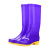 汇特益HT-3294 水鞋女士PVC高筒防滑防水雨鞋 耐磨劳保市场纯色雨靴 329茄色 36码