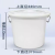 欧维塑业 大号储水用塑料圆桶加厚耐用特大容量手提带盖发酵胶桶 塑料白桶 65L 白色 塑料