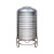 304不锈钢水箱立式桶太阳能储水蓄水水塔厨房楼顶加厚罐酒罐 05吨厚直径70高度130cm10年