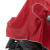 稳斯坦 WF020 单人双帽檐反光摩托车雨披 防护钓鱼防暴雨骑行 4XL深红色可拆连体雨衣