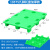 佰达特 印刷厂专用塑料托盘叉车四开对开七脚垫板绿105*75*14cm印刷托盘加厚款