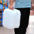 齐鲁安然 塑料油桶 方形桶 储水桶 扁塑料桶 水桶 方形酒桶 化工桶 废液桶【白色20L】