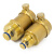 海斯迪克 HKY-60 全黄铜排气阀 暖气管道 直排式自动单向放气阀 DN25